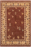 Shabby Chic Gabbeh Clarice Brown/Beige Wool Rug - 7'8'' x 9'11''