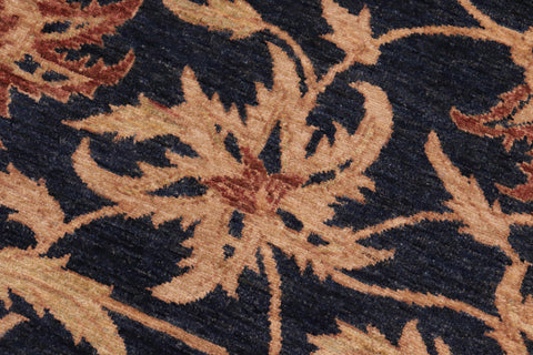 handmade Traditional Kafkaz Blue Rust Hand Knotted RECTANGLE 100% WOOL area rug 8x10