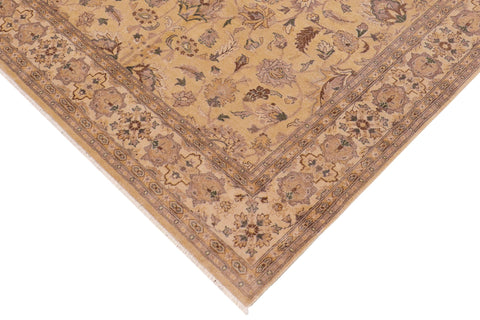 handmade Traditional Kafkaz Tan Beige Hand Knotted RECTANGLE 100% WOOL area rug 8x10