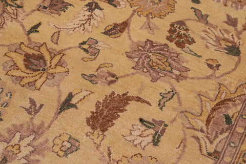 handmade Traditional Kafkaz Tan Beige Hand Knotted RECTANGLE 100% WOOL area rug 8x10