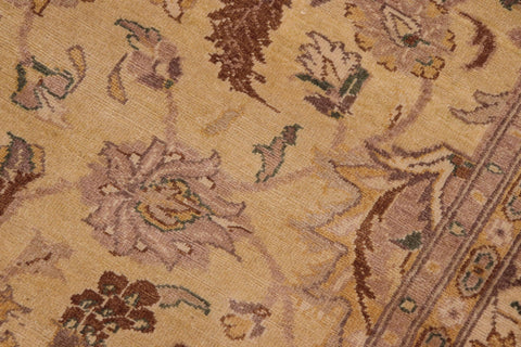 handmade Traditional Kafkaz Tan Beige Hand Knotted RECTANGLE 100% WOOL area rug 8x10