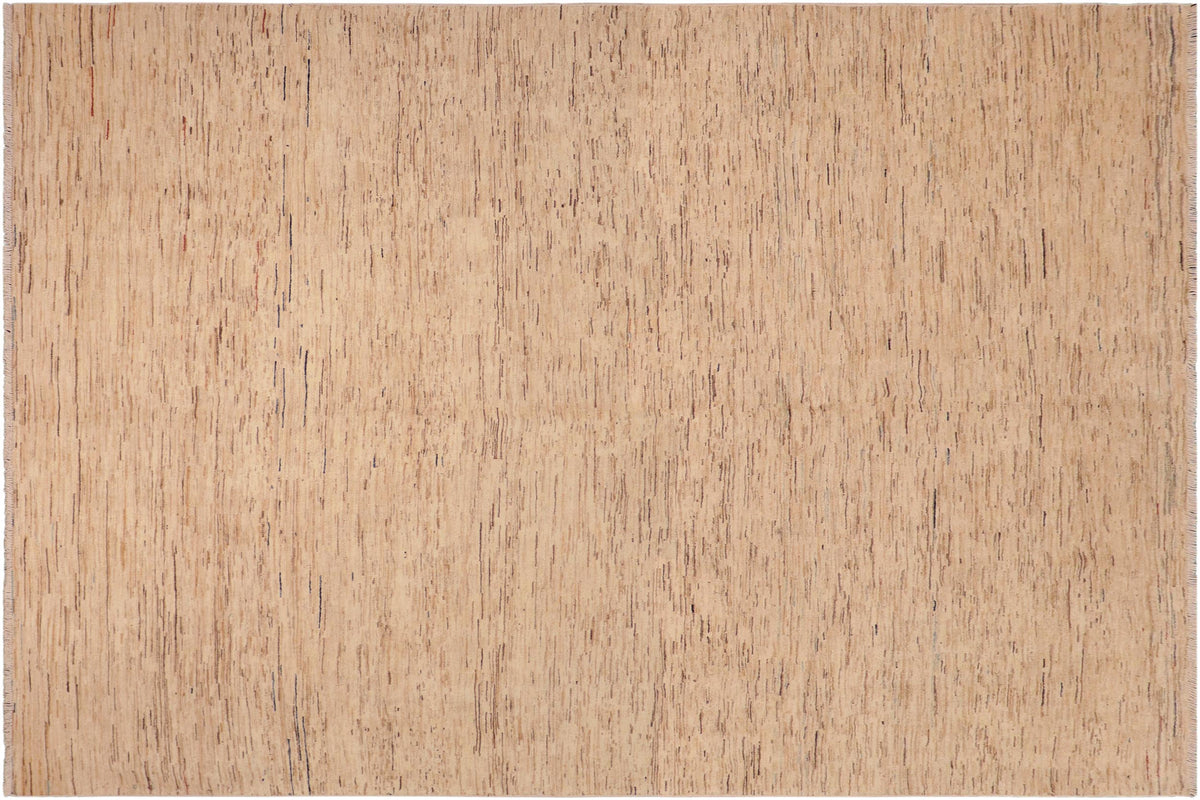 handmade Modern Gabbeh Beige Blue Hand Knotted RECTANGLE 100% WOOL area rug 8' x 10'