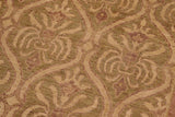handmade Transitional Kafkaz Lt. Green Lt. Brown Hand Knotted RECTANGLE 100% WOOL area rug 8 x 10