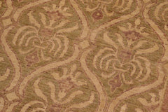 handmade Transitional Kafkaz Lt. Green Lt. Brown Hand Knotted RECTANGLE 100% WOOL area rug 8X10