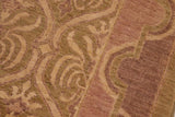 handmade Transitional Kafkaz Lt. Green Lt. Brown Hand Knotted RECTANGLE 100% WOOL area rug 8 x 10