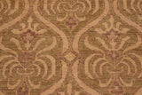 handmade Transitional Kafkaz Lt. Green Lt. Brown Hand Knotted RECTANGLE 100% WOOL area rug 8 x 10