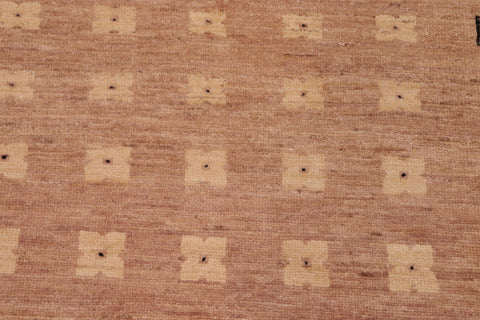 handmade Modern Kafkaz Nude Black Hand Knotted RECTANGLE 100% WOOL area rug 8' x 9'