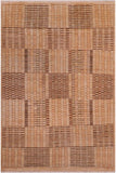 Modern Gabbeh Marybell Tan/Brown Wool Rug - 7'8'' x 9'8''