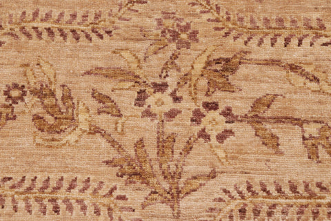 handmade Modern Kafkaz Tan Lt. Gold Hand Knotted RECTANGLE 100% WOOL area rug 8' x 10'