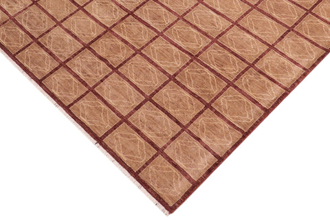 handmade Modern Gabbeh Tan Nude Hand Knotted RECTANGLE 100% WOOL area rug 8' x 9'