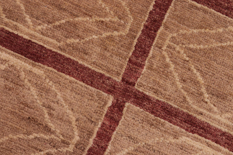 handmade Modern Gabbeh Tan Nude Hand Knotted RECTANGLE 100% WOOL area rug 8' x 9'