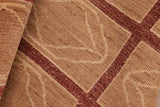 handmade Transitional Gabbeh Tan Nude Hand Knotted RECTANGLE 100% WOOL area rug 8 x 9