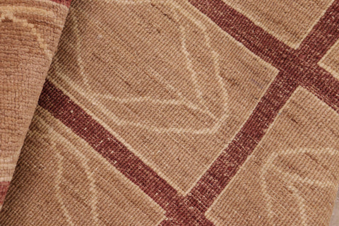 handmade Modern Gabbeh Tan Nude Hand Knotted RECTANGLE 100% WOOL area rug 8' x 9'