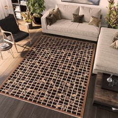 handmade Transitional Kafkaz Black Beige Hand Knotted RECTANGLE WOOL&SILK area rug 8X10