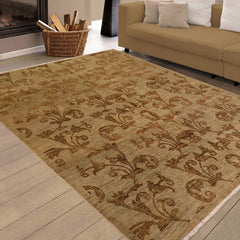 handmade Transitional Kafkaz Lt. Green Lt. Green Hand Knotted RECTANGLE 100% WOOL area rug 8X9
