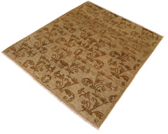 handmade Transitional Kafkaz Lt. Green Lt. Green Hand Knotted RECTANGLE 100% WOOL area rug 8X9
