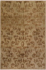 handmade Transitional Kafkaz Lt. Green Lt. Green Hand Knotted RECTANGLE 100% WOOL area rug 8X9