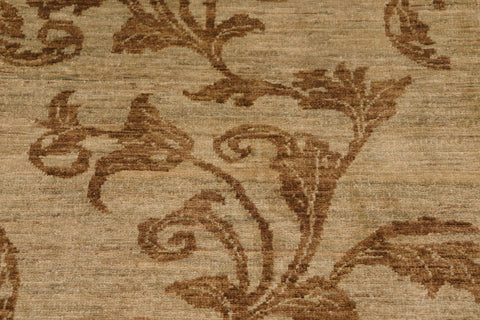 handmade Modern Kafkaz Lt. Green Lt. Green Hand Knotted RECTANGLE 100% WOOL area rug 8' x 9'