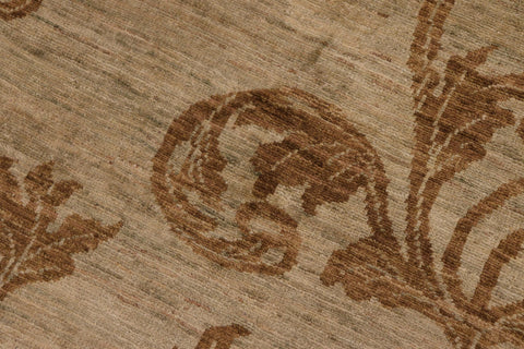 handmade Modern Kafkaz Lt. Green Lt. Green Hand Knotted RECTANGLE 100% WOOL area rug 8' x 9'