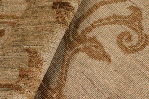 handmade Modern Kafkaz Lt. Green Lt. Green Hand Knotted RECTANGLE 100% WOOL area rug 8' x 9'