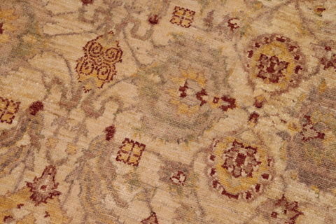 handmade Traditional Kafkaz Beige Brown Hand Knotted RECTANGLE 100% WOOL area rug 8x10