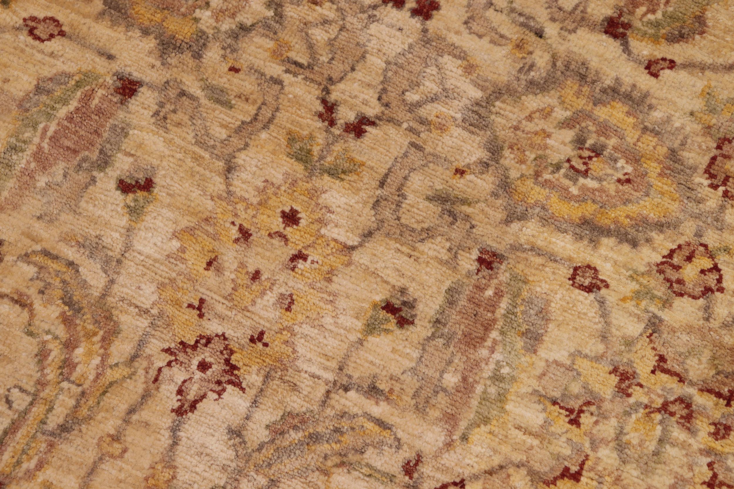 handmade Traditional Kafkaz Beige Brown Hand Knotted RECTANGLE 100% WOOL area rug 8x10