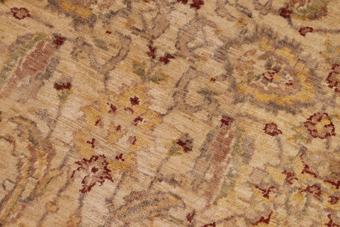 handmade Traditional Kafkaz Beige Brown Hand Knotted RECTANGLE 100% WOOL area rug 8x10