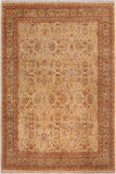 handmade Traditional Kafkaz Beige Brown Hand Knotted RECTANGLE 100% WOOL area rug 8 x 10