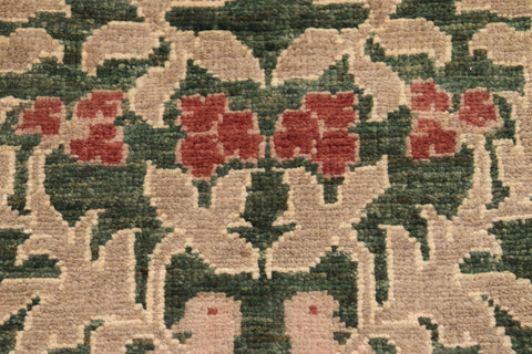 handmade Modern Kafkaz Green Rust Hand Knotted RECTANGLE 100% WOOL area rug 8' x 10'