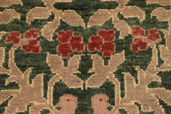 handmade Transitional Kafkaz Green Rust Hand Knotted RECTANGLE 100% WOOL area rug 8X10