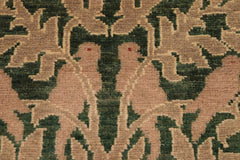 handmade Transitional Kafkaz Green Rust Hand Knotted RECTANGLE 100% WOOL area rug 8X10