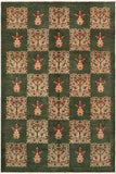 handmade Transitional Kafkaz Green Rust Hand Knotted RECTANGLE 100% WOOL area rug 8 x 10