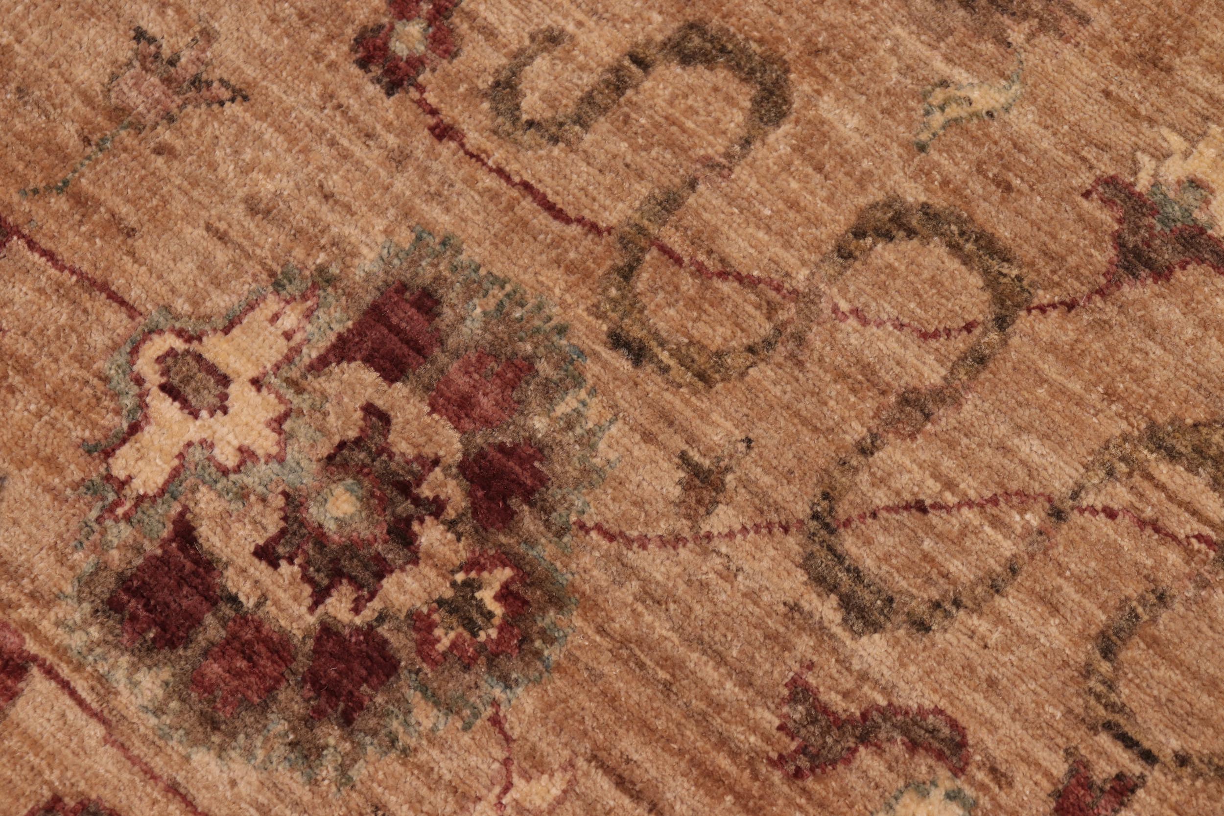 handmade Traditional Kafkaz Tan Brown Hand Knotted RECTANGLE 100% WOOL area rug 8x10