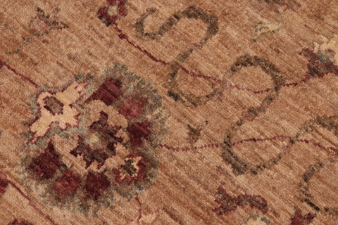 handmade Traditional Kafkaz Tan Brown Hand Knotted RECTANGLE 100% WOOL area rug 8x10