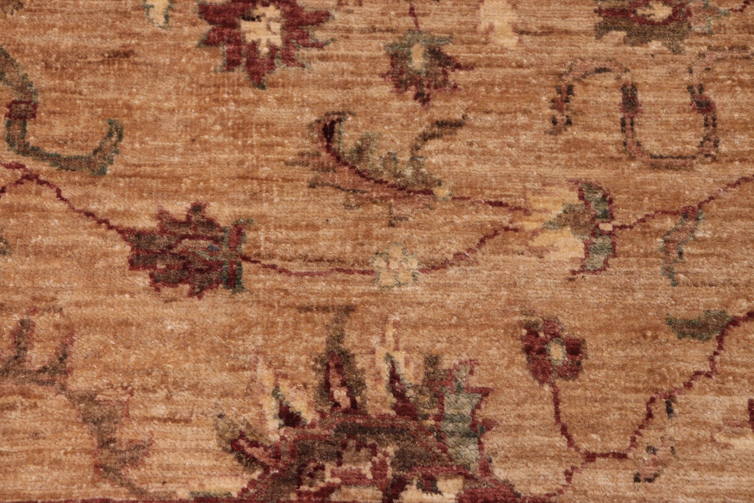 handmade Traditional Kafkaz Tan Brown Hand Knotted RECTANGLE 100% WOOL area rug 8x10