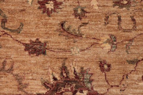 handmade Traditional Kafkaz Tan Brown Hand Knotted RECTANGLE 100% WOOL area rug 8x10