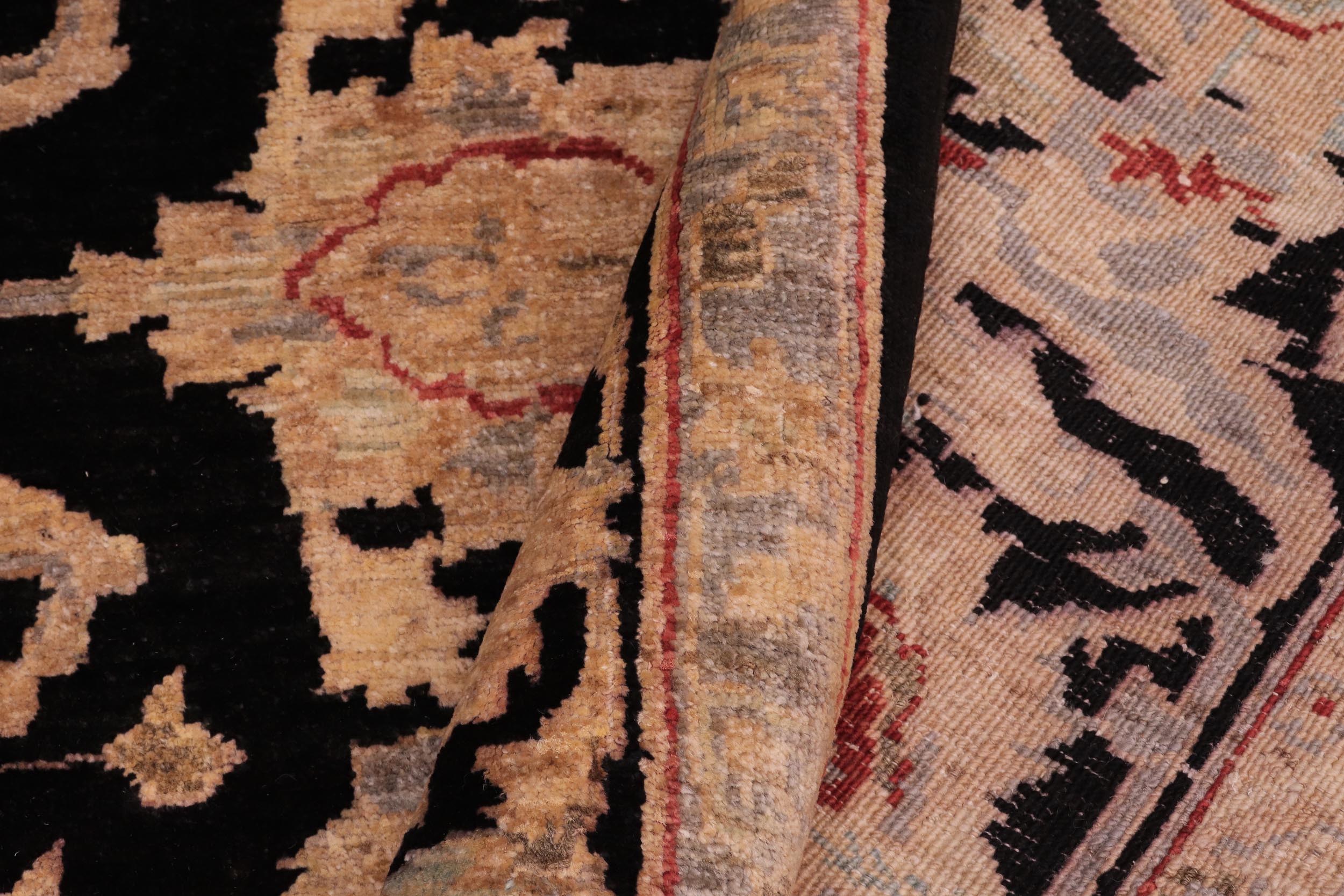 handmade Traditional Kafkaz Black Black Hand Knotted RECTANGLE 100% WOOL area rug 8x10