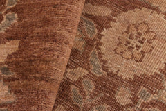 handmade Transitional Kafkaz Brown Beige Hand Knotted RECTANGLE 100% WOOL area rug 8X10