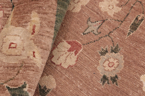 handmade Modern Kafkaz Brown Green Hand Knotted RECTANGLE 100% WOOL area rug 8' x 10'