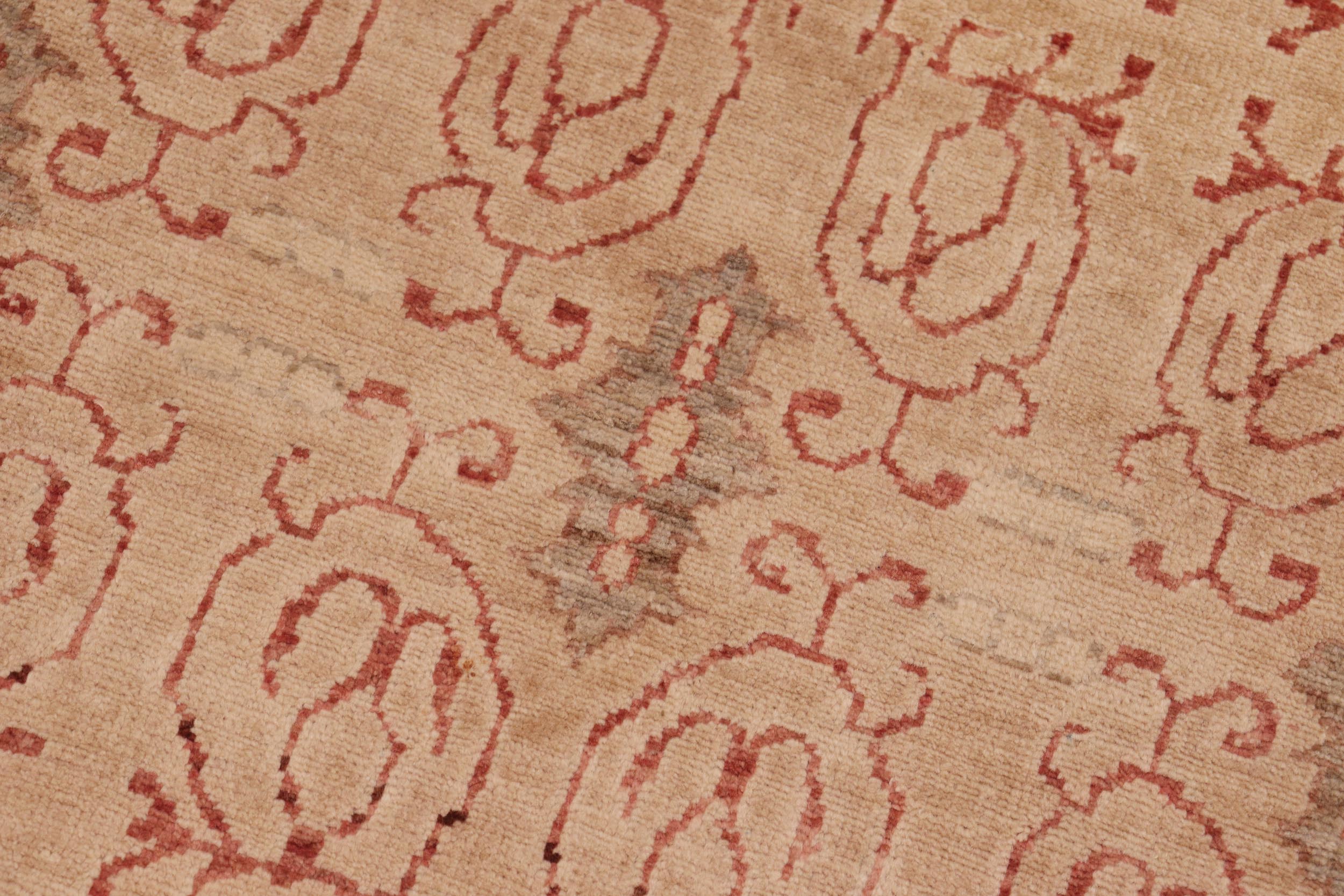 handmade Transitional Kafkaz Lt. Brown Rust Hand Knotted RECTANGLE 100% WOOL area rug 8' x 10'
