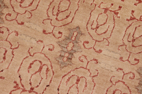 handmade Transitional Kafkaz Lt. Brown Rust Hand Knotted RECTANGLE 100% WOOL area rug 8' x 10'