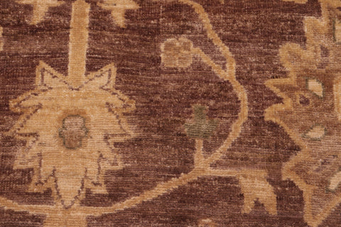 handmade Traditional Kafkaz Brown Tan Hand Knotted RECTANGLE 100% WOOL area rug 8x10