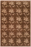 handmade Transitional Kafkaz Brown Beige Hand Knotted RECTANGLE 100% WOOL area rug 8 x 10
