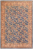 handmade Transitional Kafkaz Lt. Blue Tan Hand Knotted RECTANGLE 100% WOOL area rug 8 x 10