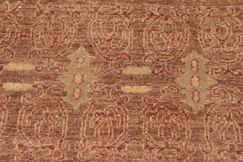 handmade Transitional Kafkaz Brown Copper Hand Knotted RECTANGLE 100% WOOL area rug 8' x 10'