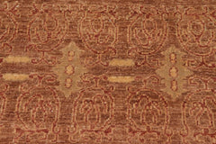 handmade Transitional Kafkaz Brown Copper Hand Knotted RECTANGLE 100% WOOL area rug 8X10