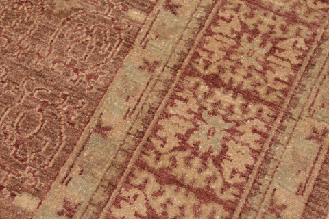 handmade Transitional Kafkaz Brown Copper Hand Knotted RECTANGLE 100% WOOL area rug 8' x 10'