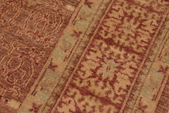 handmade Transitional Kafkaz Brown Copper Hand Knotted RECTANGLE 100% WOOL area rug 8X10