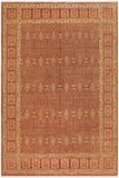 handmade Transitional Kafkaz Brown Copper Hand Knotted RECTANGLE 100% WOOL area rug 8 x 10