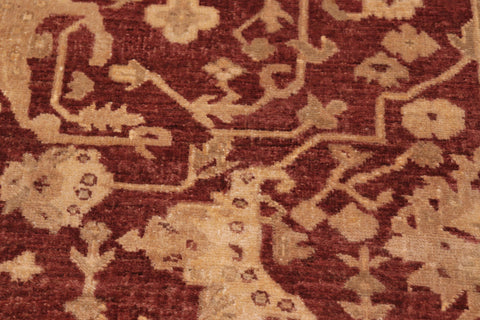 handmade Traditional Kafkaz Rust Tan Hand Knotted RECTANGLE 100% WOOL area rug 8x10